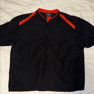 Holloway Black and Orange Half-Zip Shirt
